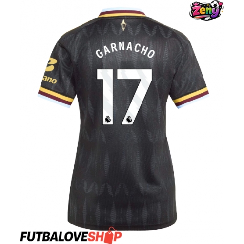 Dres Aston Villa Alejandro Garnacho #17 Preč pre Ženy 2026-27 Krátky Rukáv